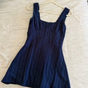 Princess Polly Dasha Mini Dress Petite - Navy Sz 2